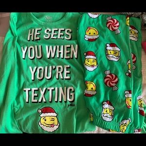 Christmas pjs size 10 Never Worn